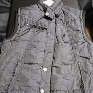 PDC Dark Gray Full-Zip & Button Up VestJacket Size XL New without Tags